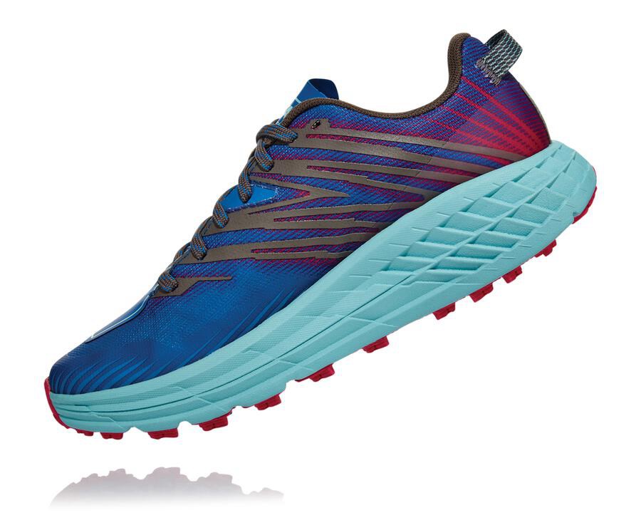 Tenis Trail Hoka One One Feminino Azuis - Speedgoat 4 - 320-RJWAHP